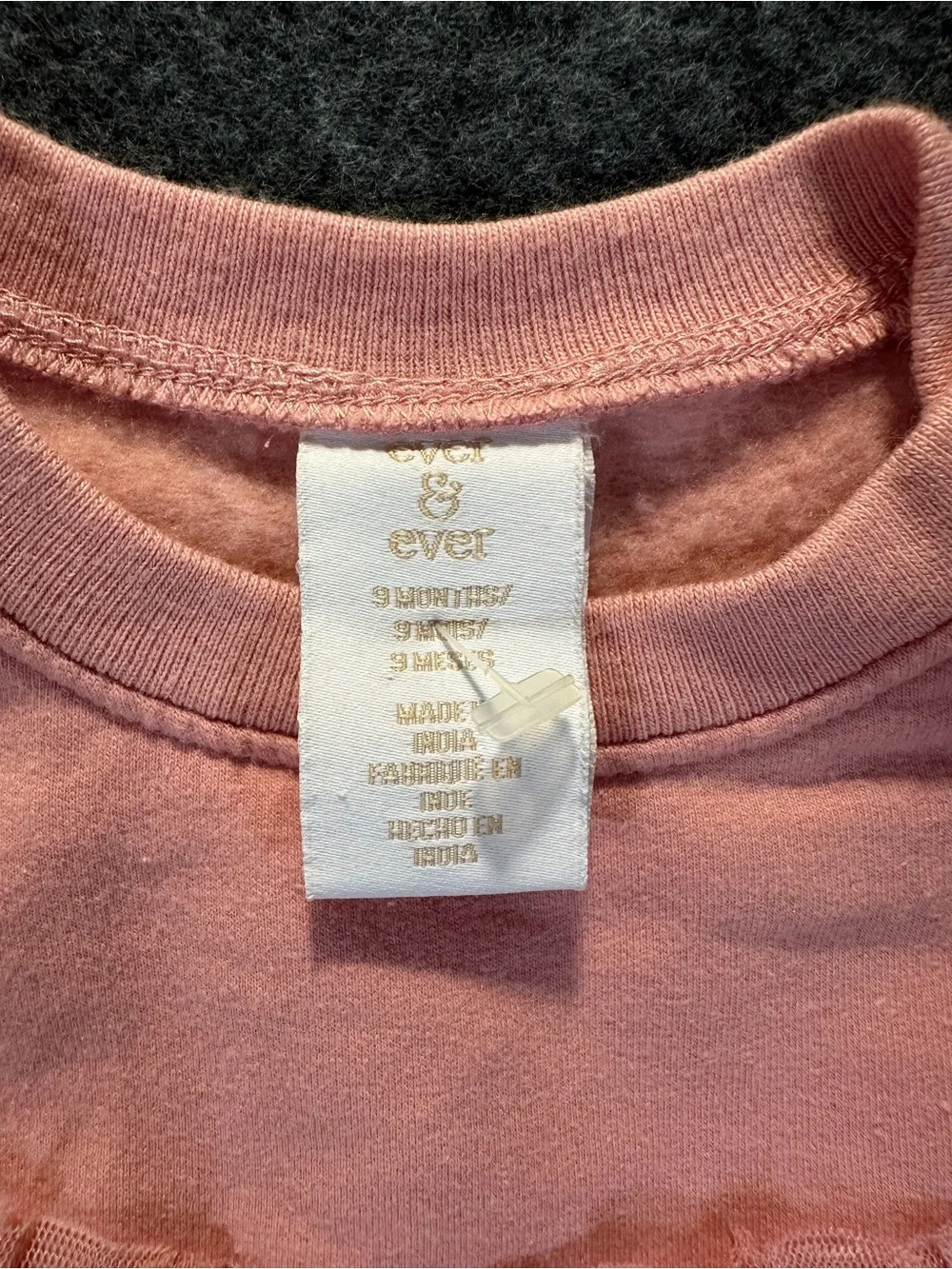 Ever & Ever Girls' Pink Ruffle Sweatshirt